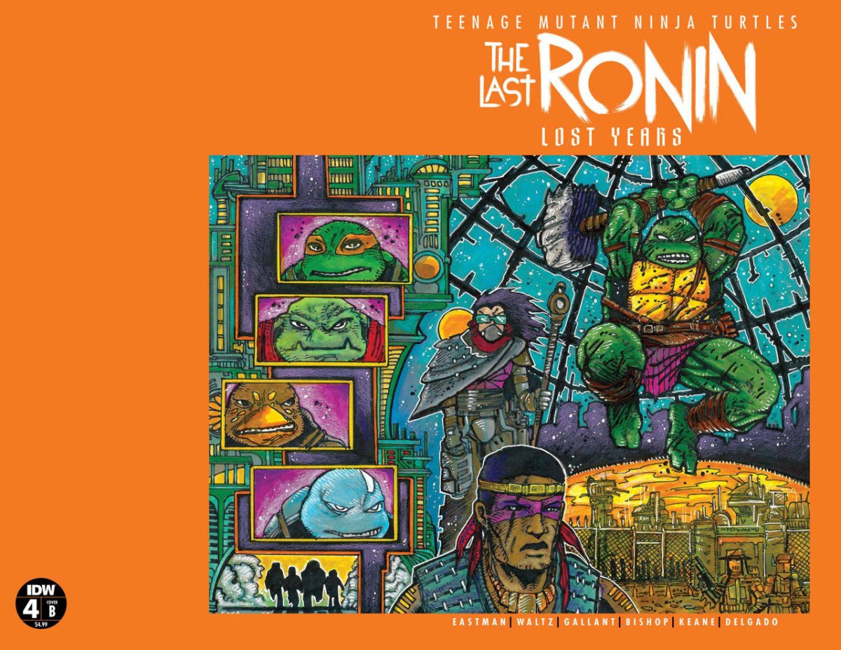 TMNT: The Last Ronin - Lost Years Issue #4 (COVER B - EASTMAN & BISHOP) - Comic Book - The Last Toy Store