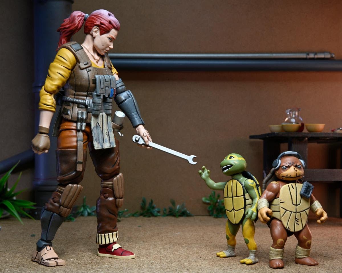 TMNT The Last Ronin (The Lost Years): Grammy April with Baby Yi & Moja - 7" Scale Figures - The Last Toy Store