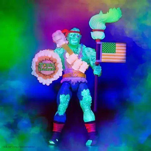 Toxic Crusaders Ultimates! Radioactive Red Rage Toxie - 7" Action Figure - The Last Toy Store