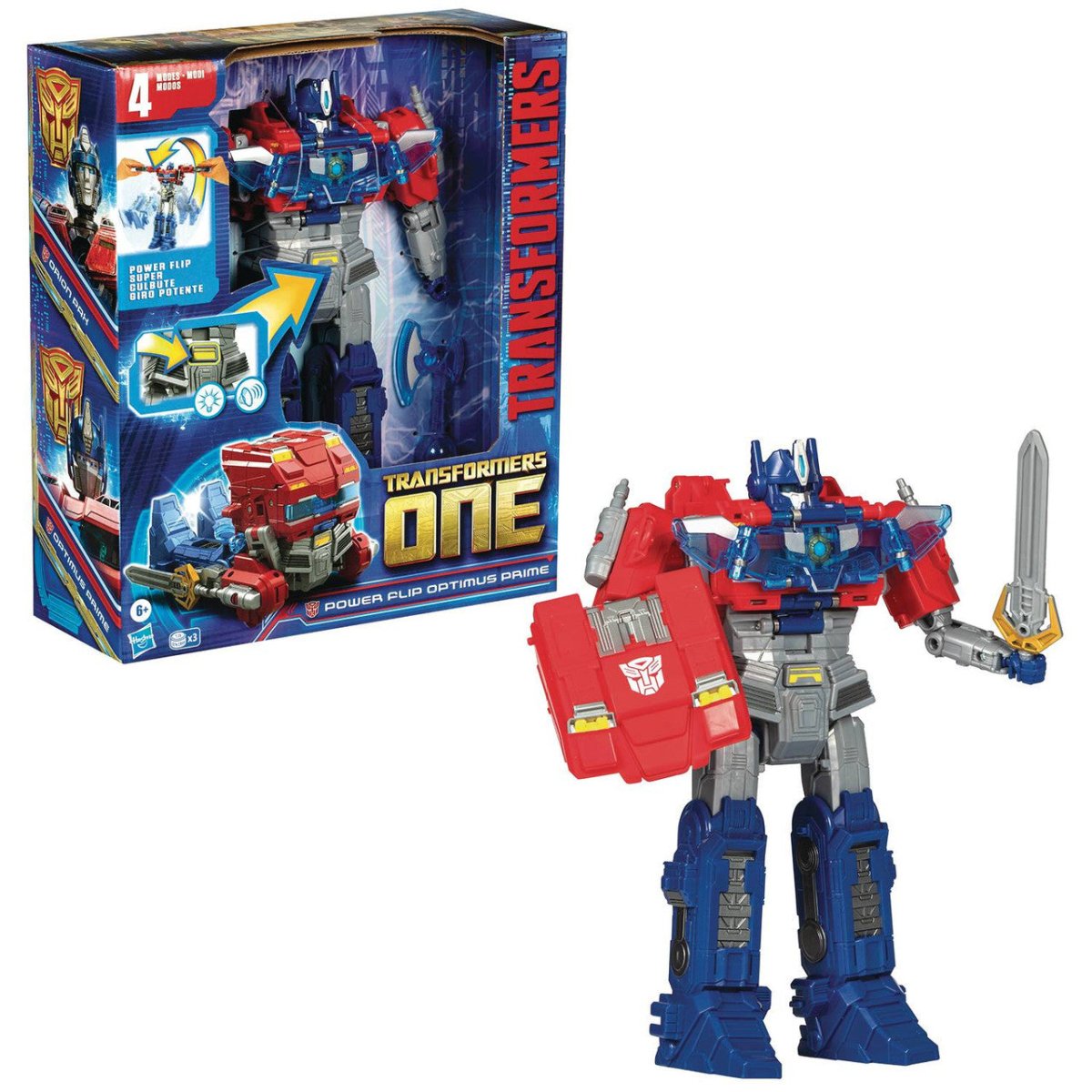 Transformers One - Power Flip Optimus Prime (Orion Pax) - The Last Toy Store