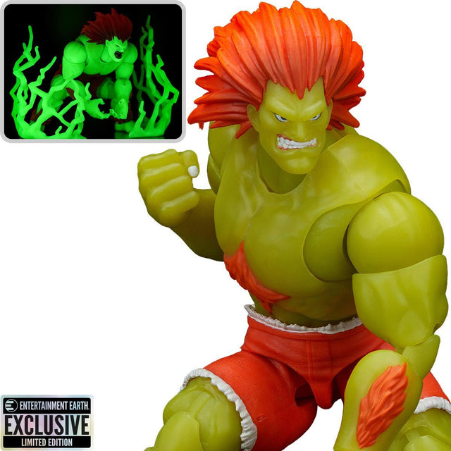 Ultra Street Fighter 2: Blanka - 6" Entertainment Earth Exclusive Figure (Glow in the Dark) - Jada Toys
