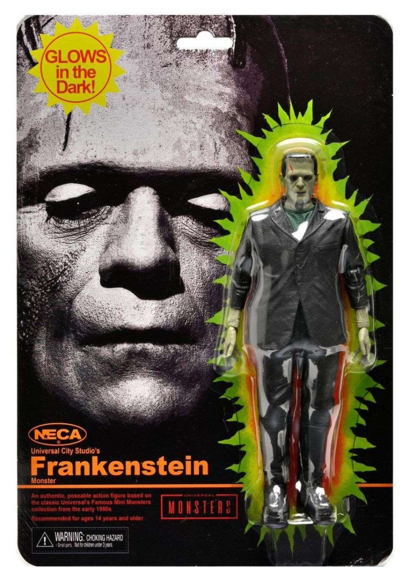 Universal Monsters: Frankenstein Retro GITD - 7" Scale Action Figure - The Last Toy Store