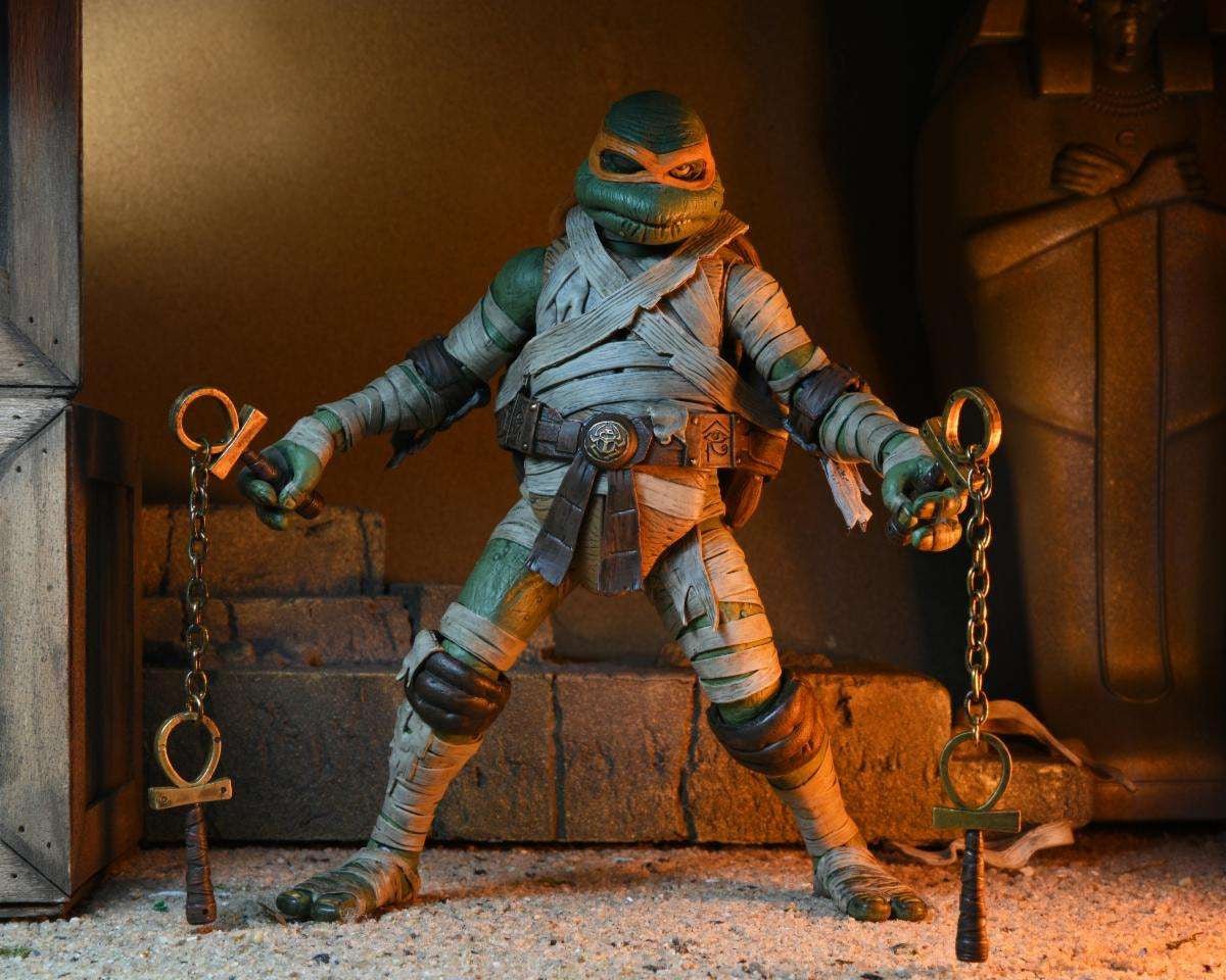 Universal Monsters x TMNT: Ultimate Michelangelo as The Mummy - 7" Scale Action Figure - The Last Toy Store