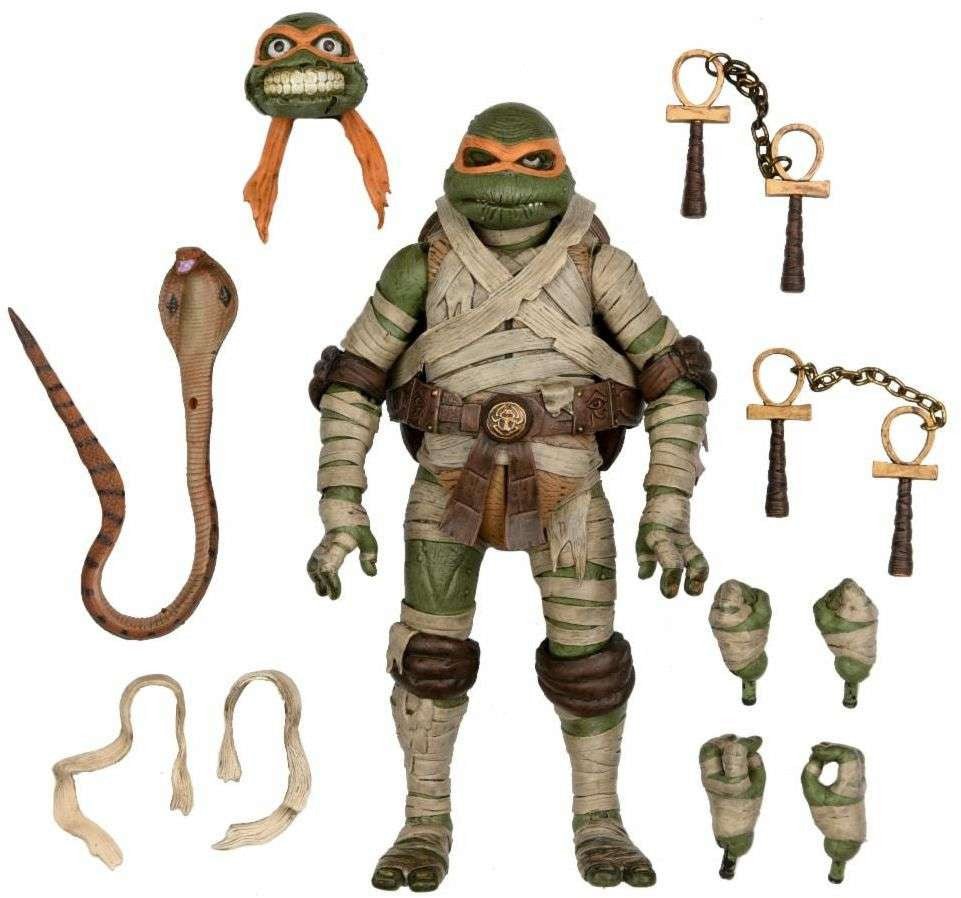 Universal Monsters x TMNT: Ultimate Michelangelo as The Mummy - 7" Scale Action Figure - The Last Toy Store
