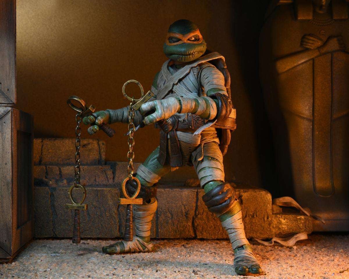 Universal Monsters x TMNT: Ultimate Michelangelo as The Mummy - 7" Scale Action Figure - The Last Toy Store