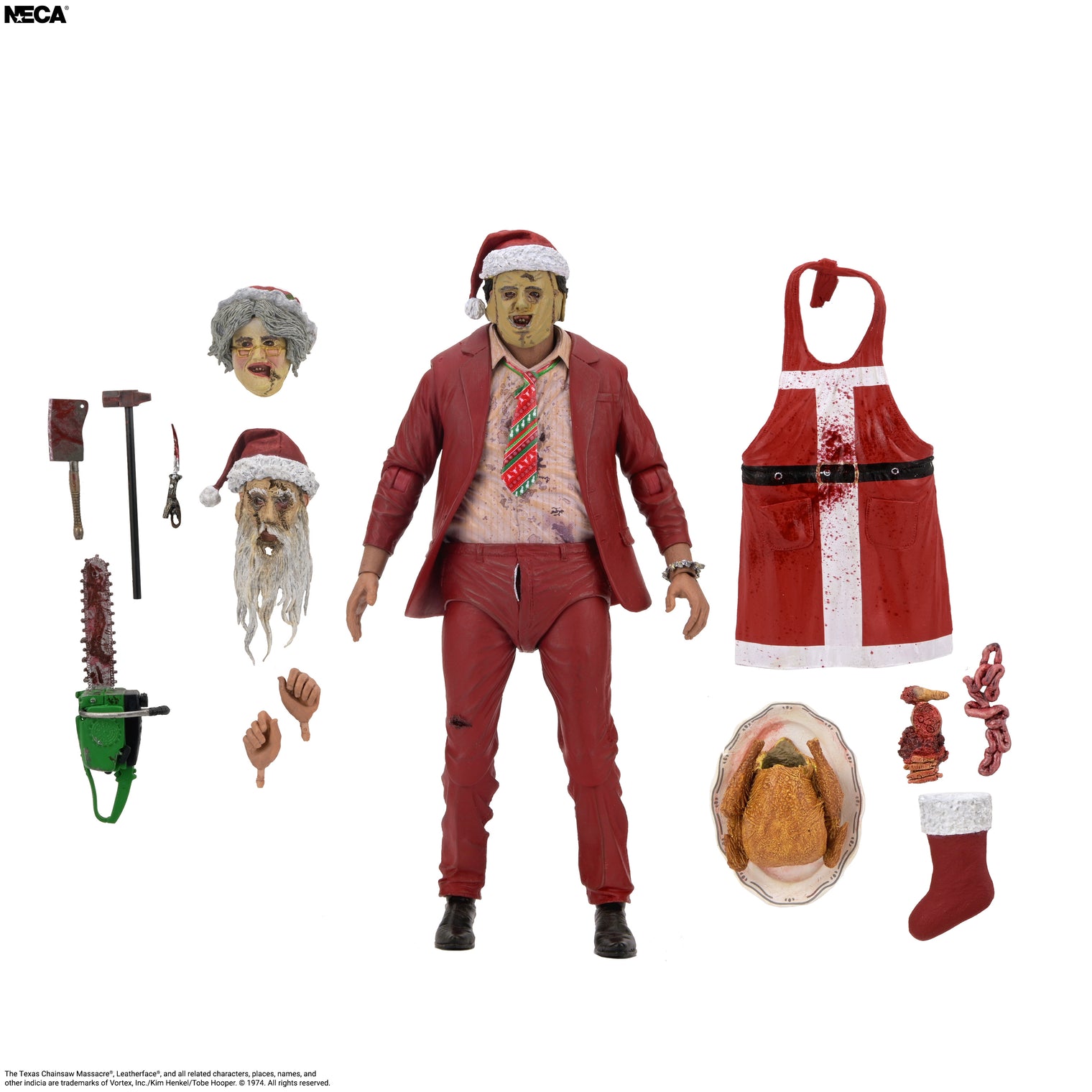The Texas Chainsaw Massacre: Ultimate Santa Leatherface - 7" Scale Figure