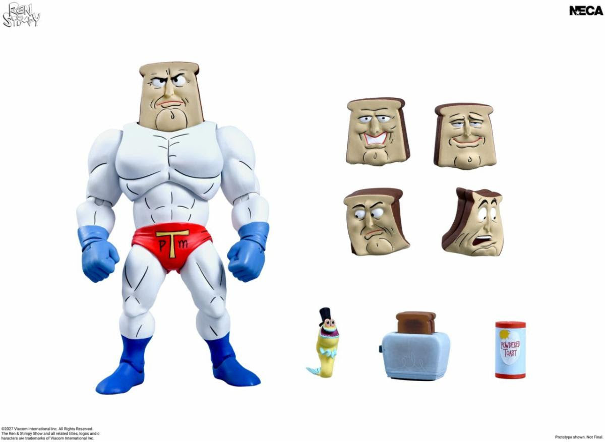 The Ren & Stimpy Show: Ultimate Powdered Toast Man - 7" Scale Figure (Pre-Order)