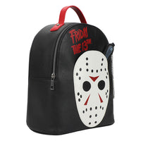 Friday the 13th - Jason Mask Mini Backpack & Knife Coin Purse