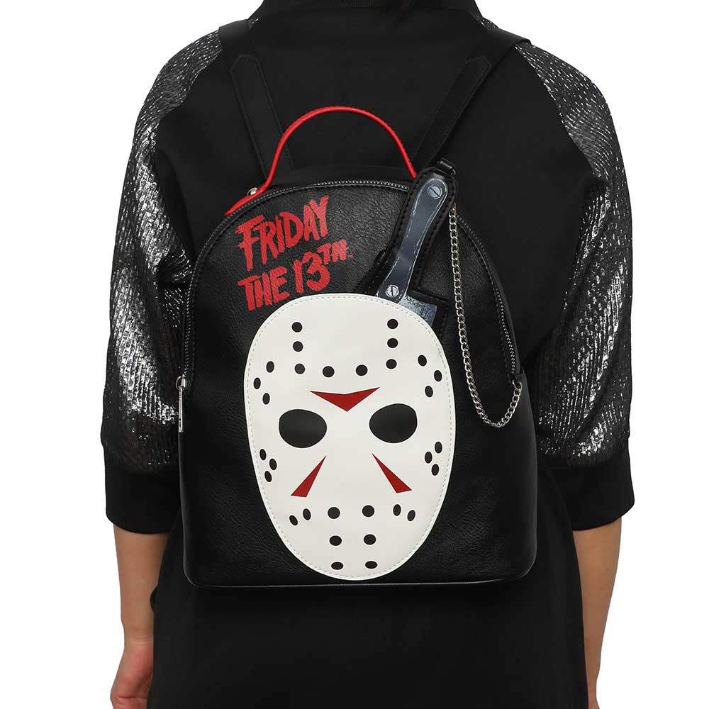 Friday the 13th - Jason Mask Mini Backpack & Knife Coin Purse