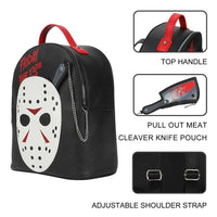 Friday the 13th - Jason Mask Mini Backpack & Knife Coin Purse