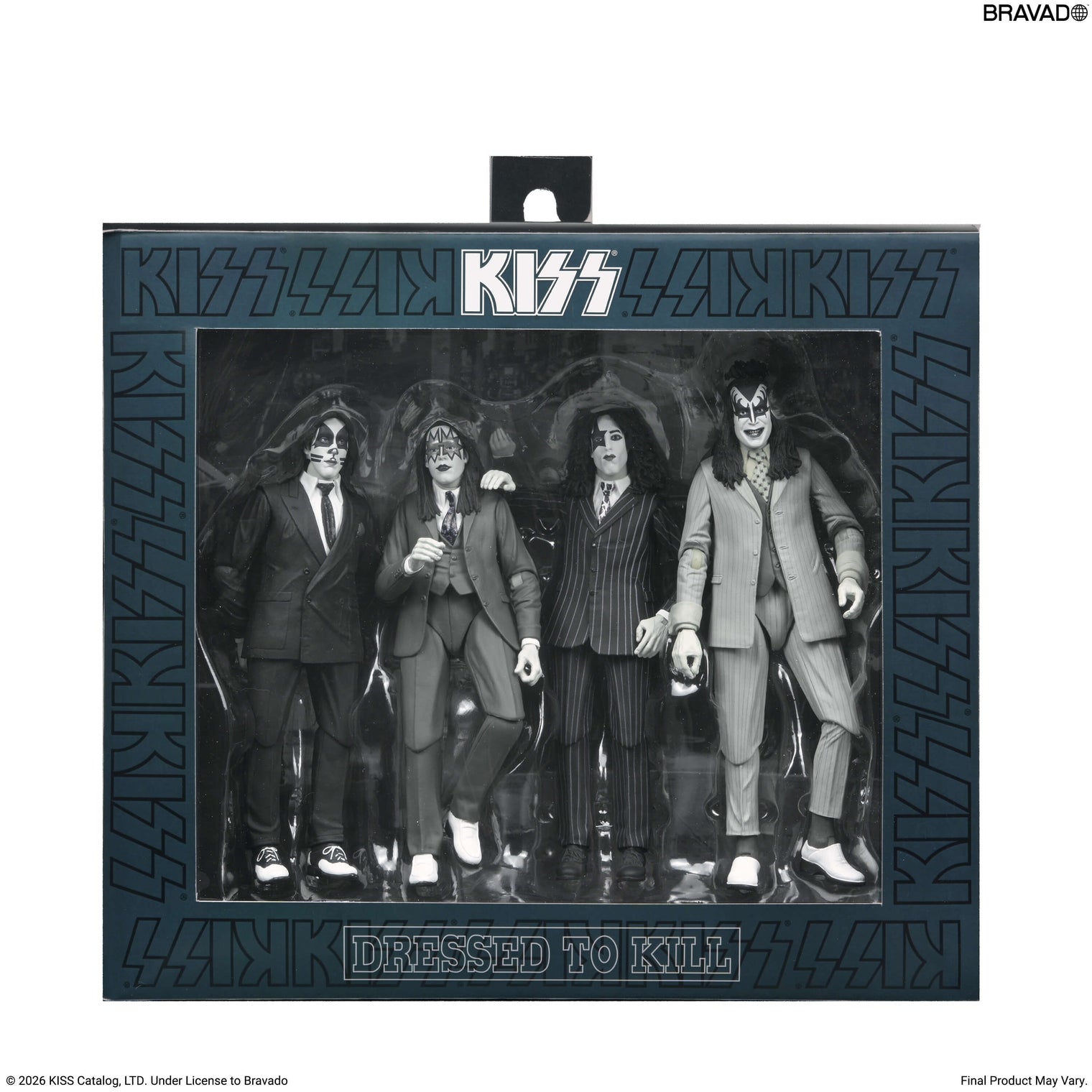 KISS: Dressed to Kill Album Cover - 7" Scale 4 Pack (Pre-Order)