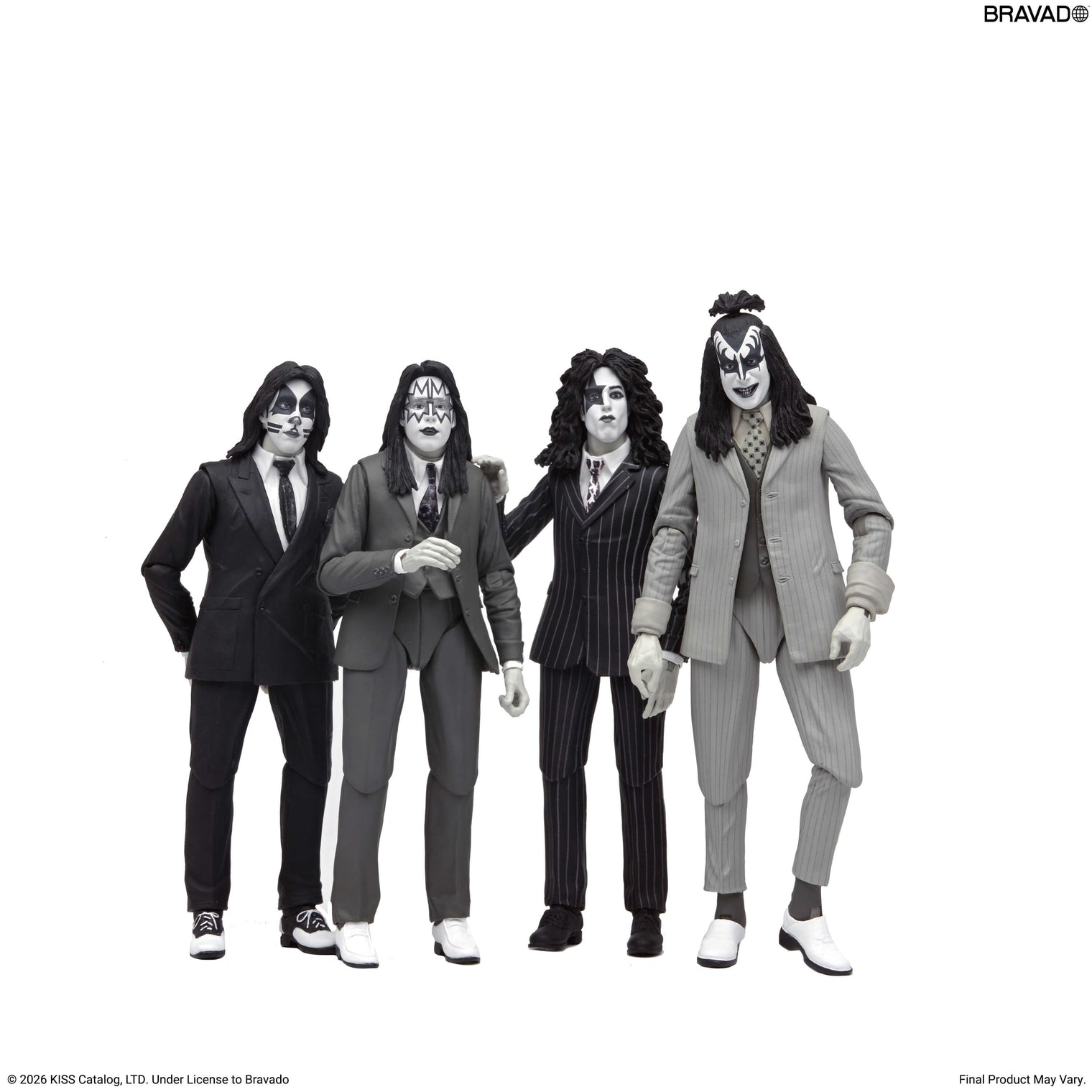 KISS: Dressed to Kill Album Cover - 7" Scale 4 Pack (Pre-Order)