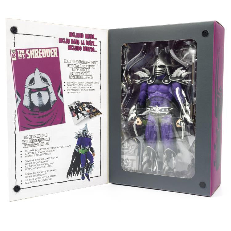 BST AXN: TMNT XL Super Shredder & Comic Set (IMPERFECT BOX) - 8" Figure