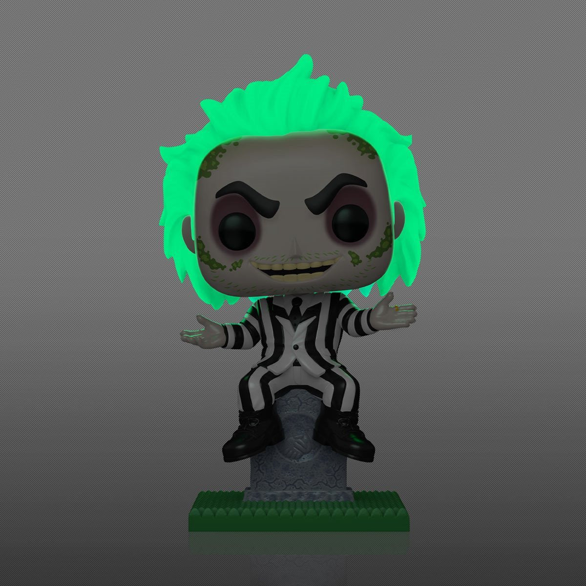 Pop! Plus: Beetlejuice on Tombstone Glow in the Dark (EE Exclusive) - Vinyl Figure #1757