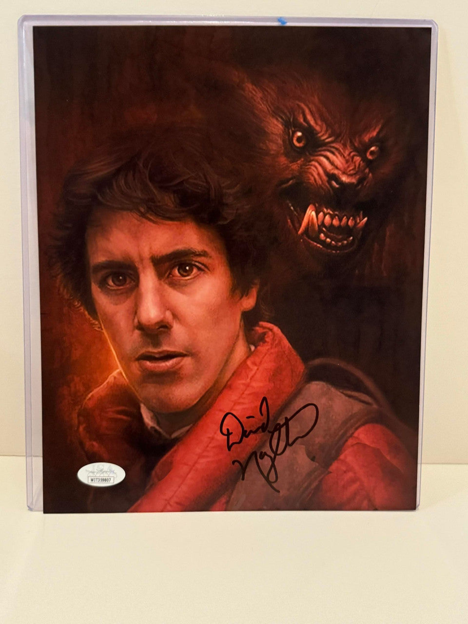 An American Werewolf in London: David Naughton 8x10 Autograph - JSA Certified