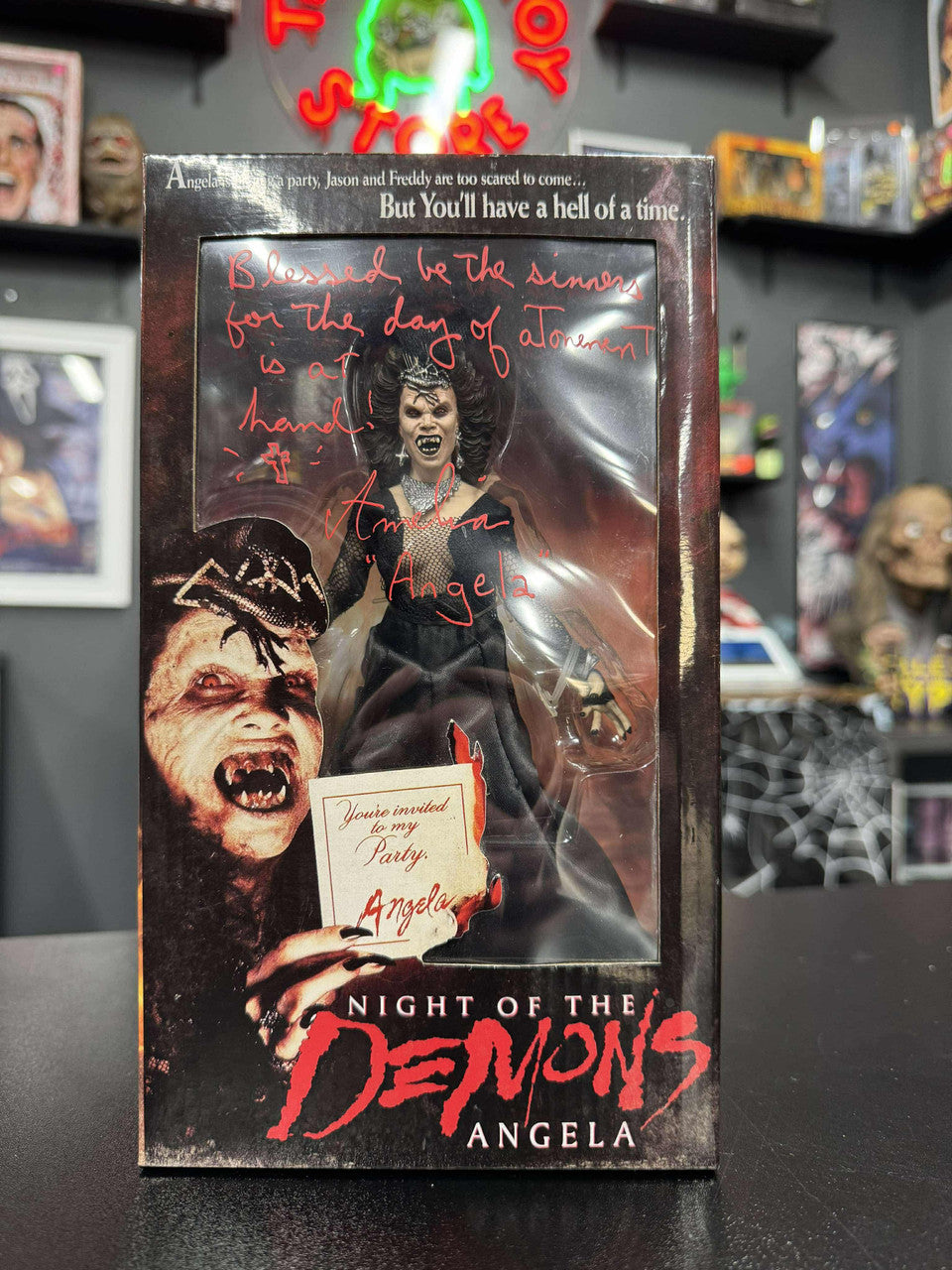 Night of the Demons: Angela Scream Factory Exclusive Figure Signed by Amelia Kinkade