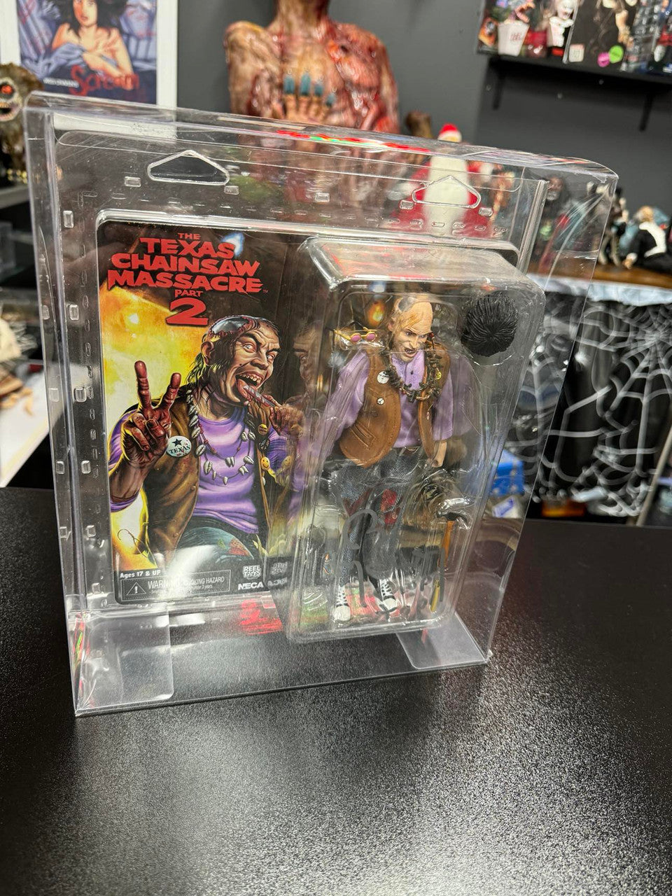 The Texas Chainsaw Massacre 2: Chop Top signed by Bill Moseley - 8" Clothed Figure