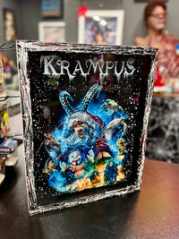 Krampus - Light Up Shadow Box