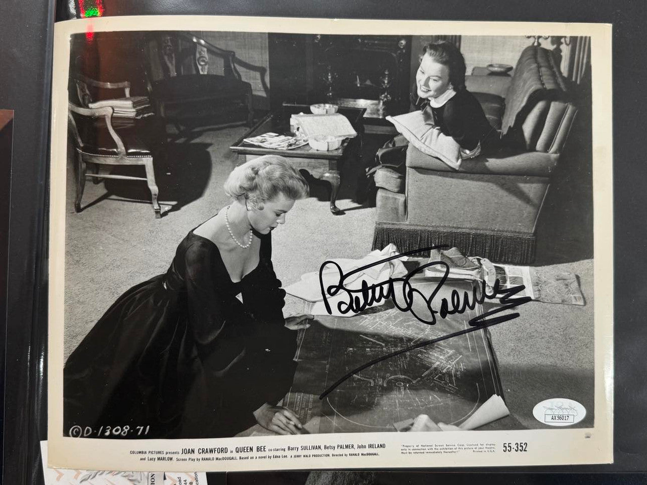 Betsy Palmer Autograph with JSA Certification