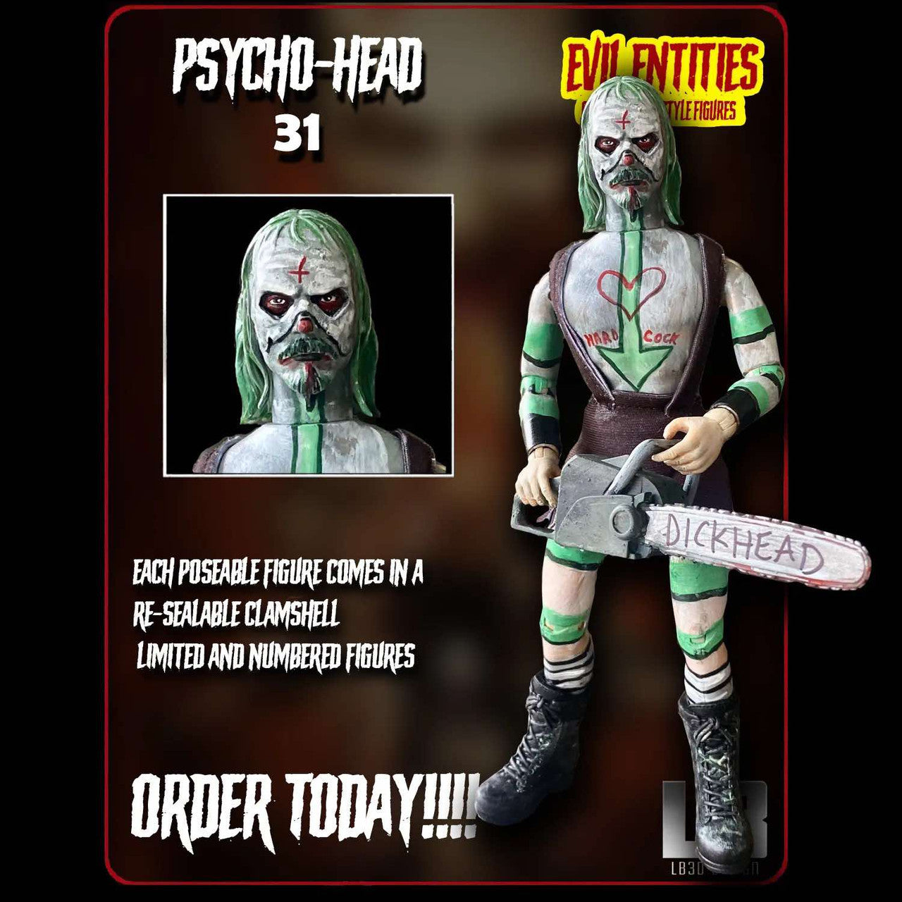 Evil Entities: 31 Psycho Head - 1/9 Scale Figure