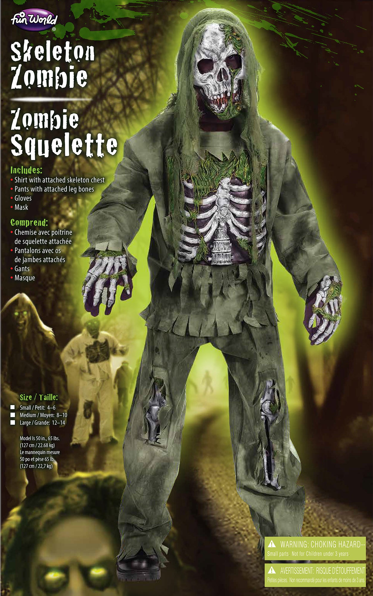 Skeleton Zombie - Child Costume