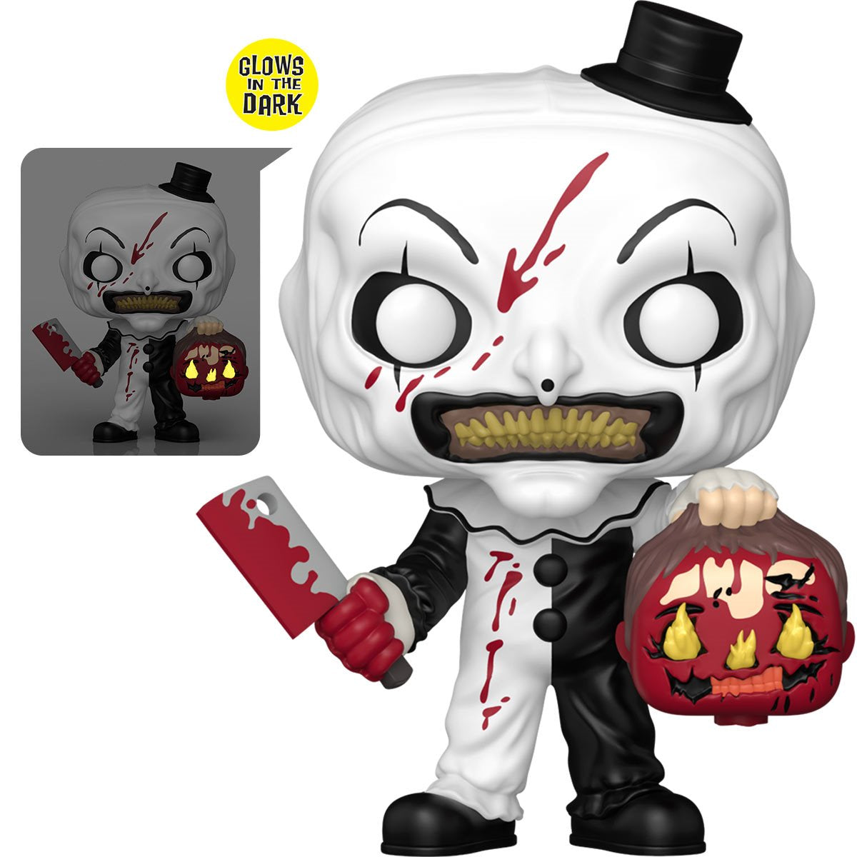 Pop! Movies: Terrifier - Art with Steve's Head (GITD) Vinyl Figure #2169 (Pre-Order)