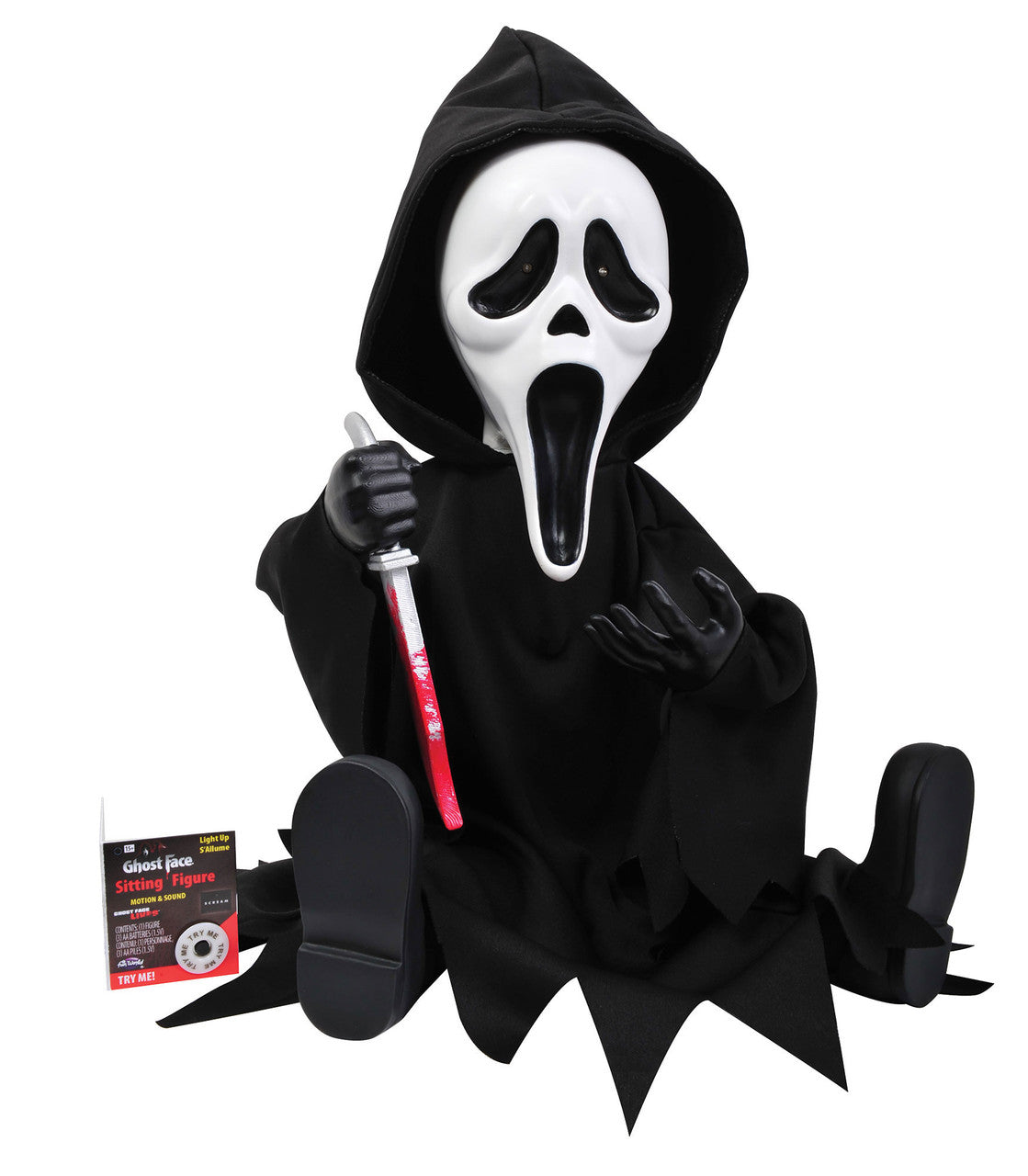 Ghost Face® - 11" Light Up Animated Sitting Figure