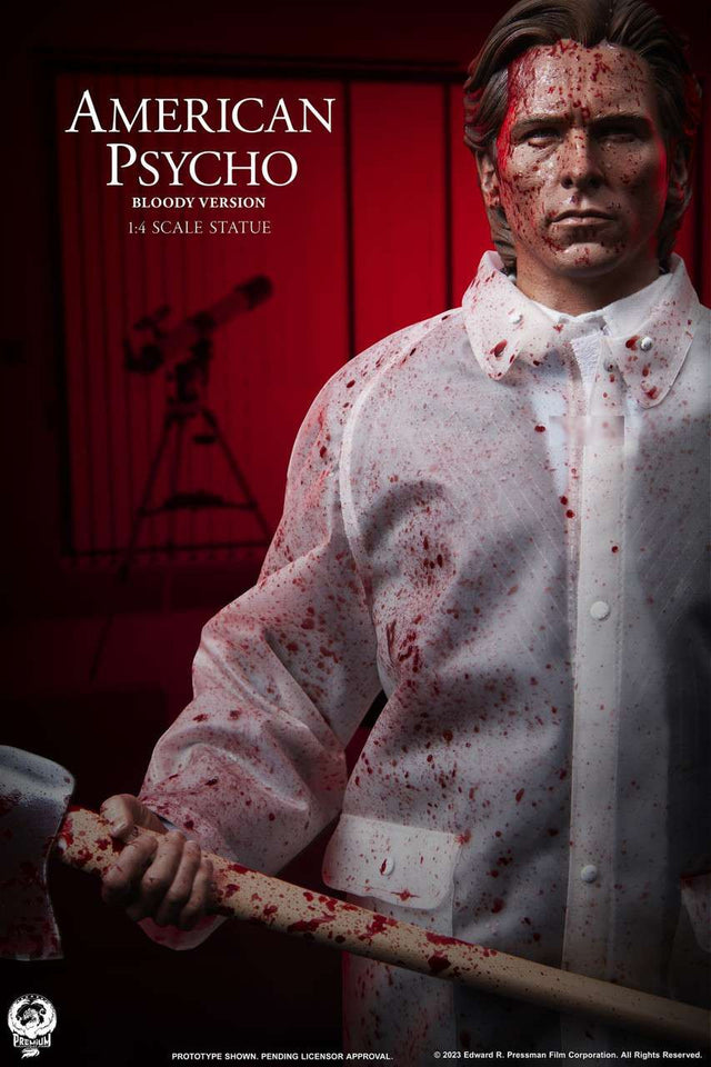 PCS Collectibles American Psycho: Patrick Bateman (Bloody Version) - 1:4 Scale Statue