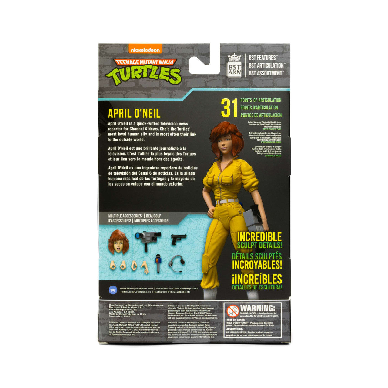 The Loyal Subjects BST AXN TMNT: April O'Neil - 5" Action Figure