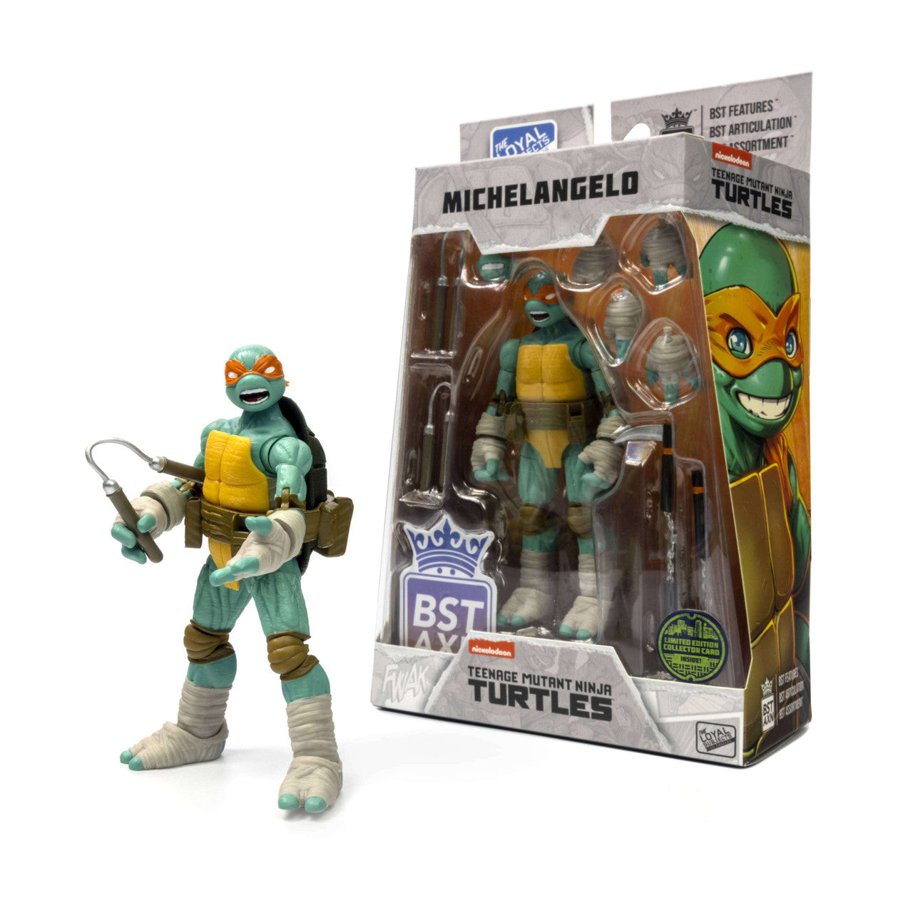 The Loyal Subjects BST AXN TMNT: Michelangelo (IDW Comic Heroes) - 5" Action Figure