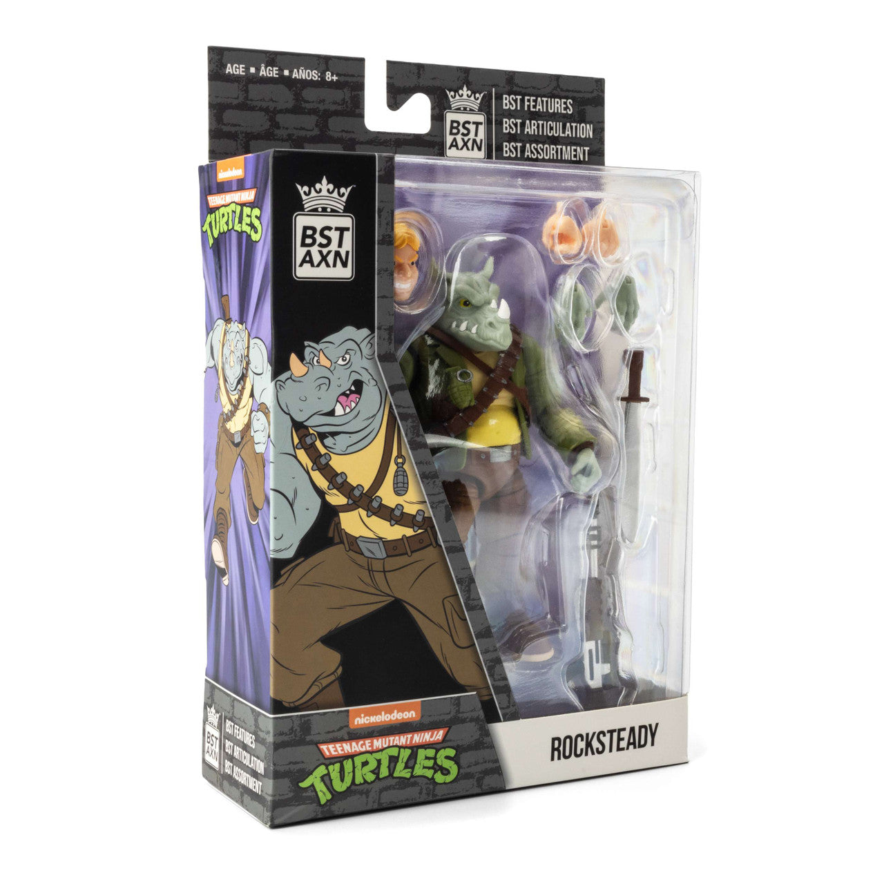 The Loyal Subjects BST AXN TMNT Rocksteady 5" Action Figure