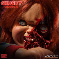 Mezco Toyz Child's Play 3: Talking Chucky (Pizza Face) - MDS Mega Scale 15" Figure