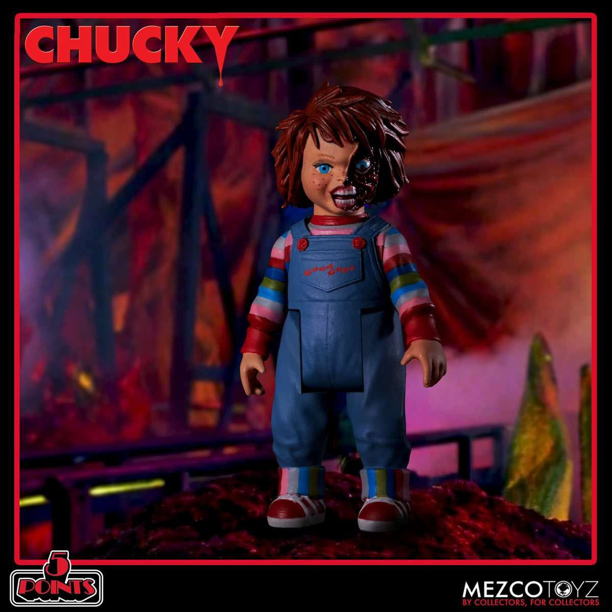 Mezco Toyz Child's Play: Chucky - 5 Points Deluxe Figure Set