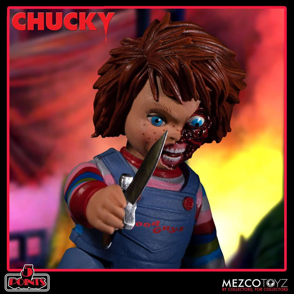 Mezco Toyz Child's Play: Chucky - 5 Points Deluxe Figure Set