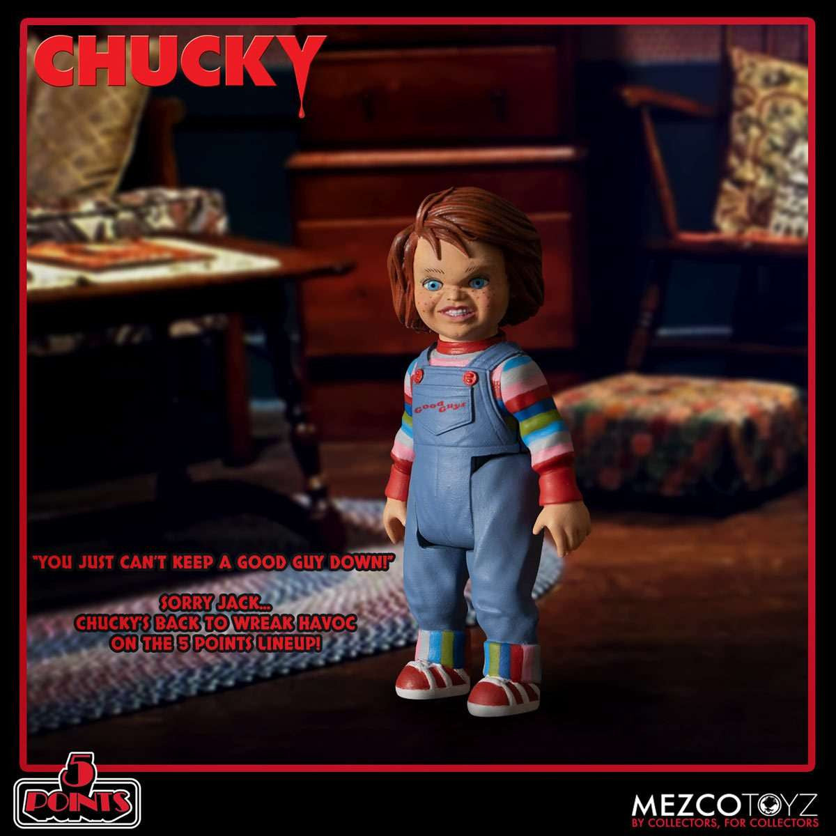 Mezco Toyz Child's Play: Chucky - 5 Points Deluxe Figure Set