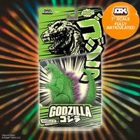 (Pre-Order) Godzilla 2002: Toho Super Kaiju - 5.5" Color Shock Clear Green Glitter With Metallic Figure
