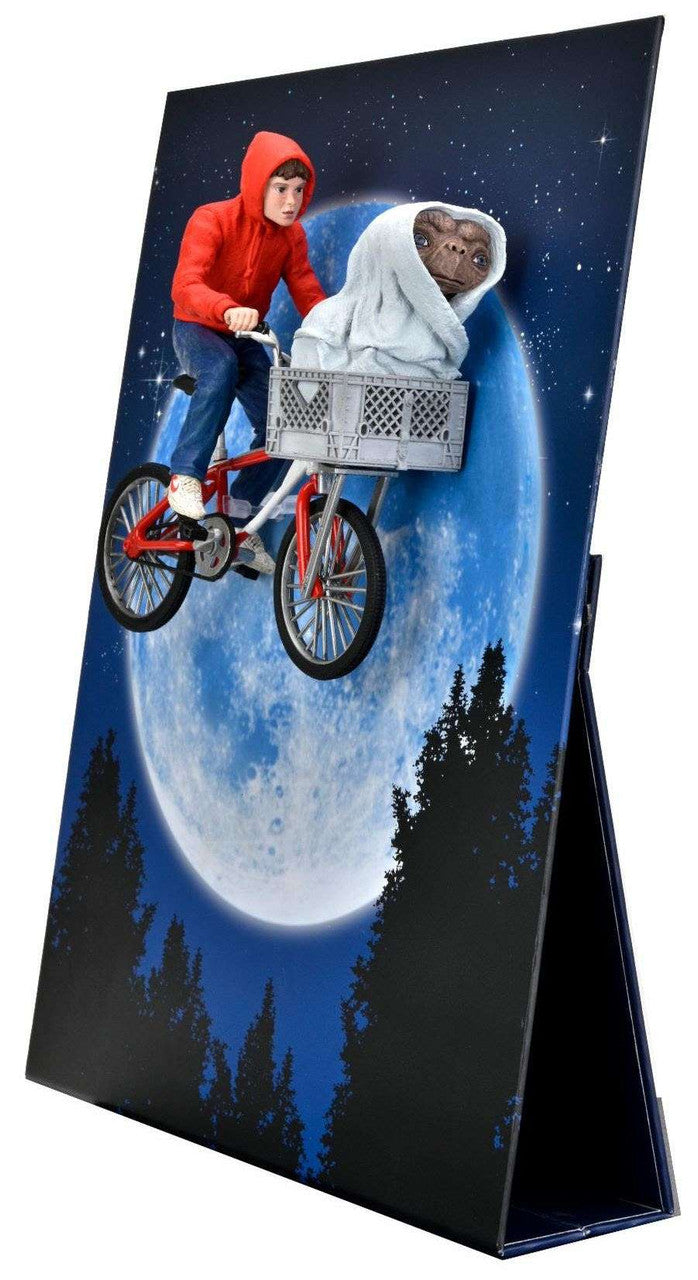 NECA E.T. The Extra-Terrestrial: (40th Anniversary Editon) Elliott & E.T. on Bike - 7" Scale Action Figure