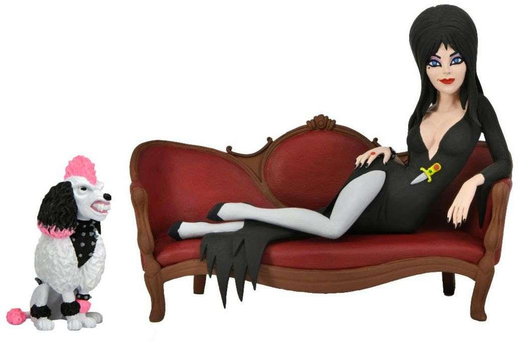 NECA Elvira on Couch - Toony Terrors - 6" Scale Action Figure