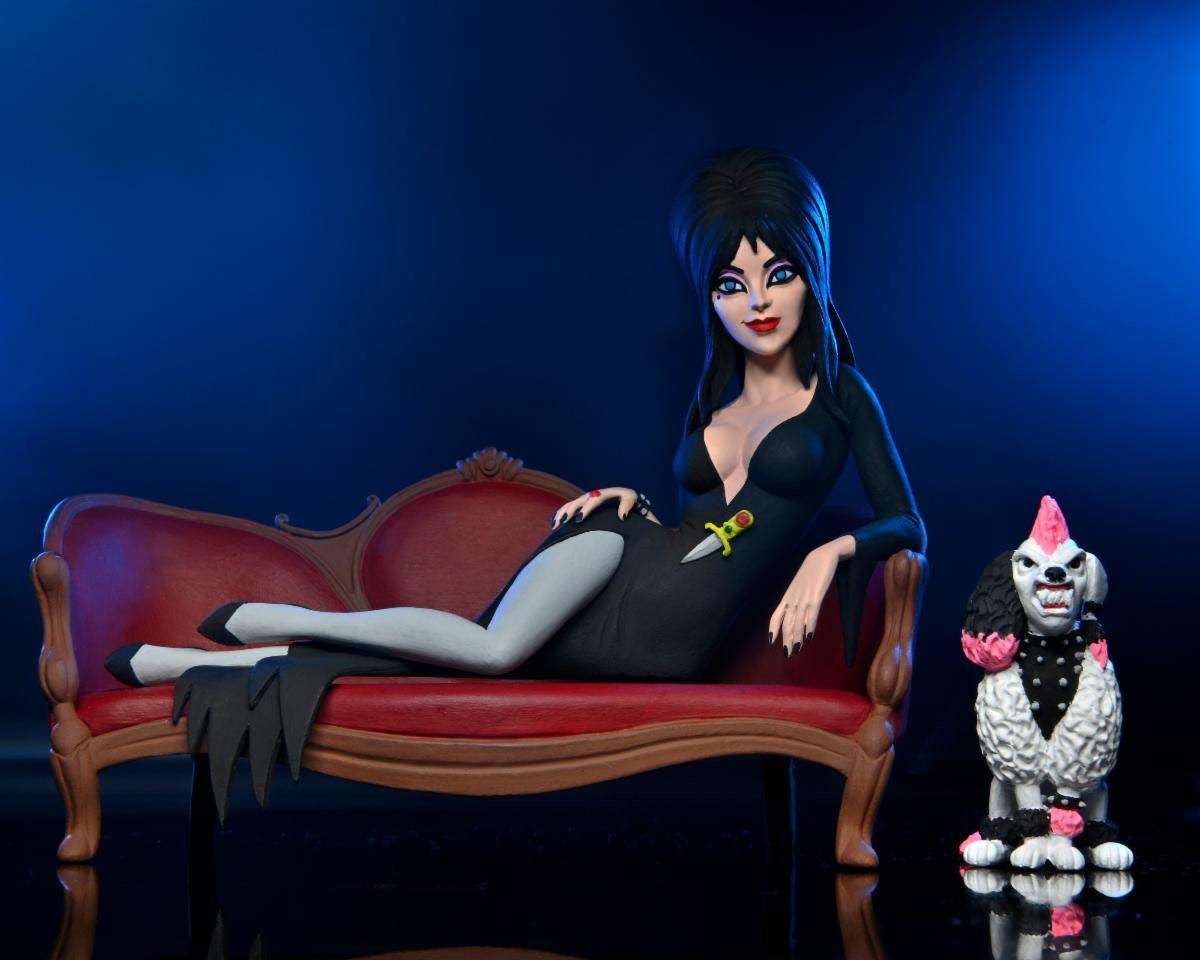 NECA Elvira on Couch - Toony Terrors - 6" Scale Action Figure