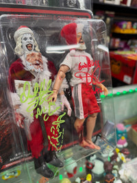 Terrifier 3: Art the Clown and Santa Claus - BrentzDolz 2 Pack Signed by David Howard Thornton and Danny Roebuck
