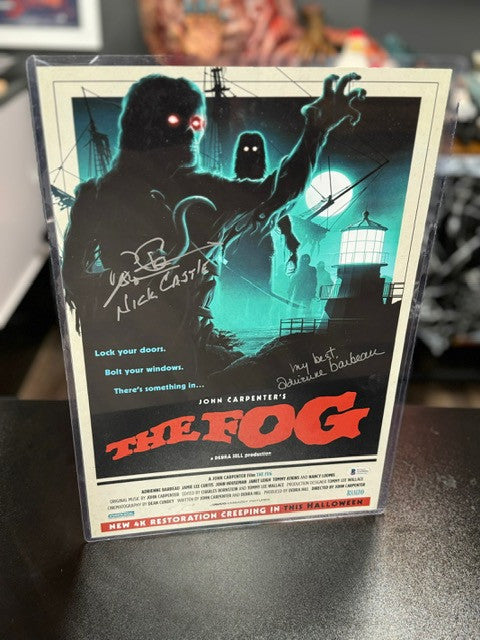 The Fog: Adrienne Barbeau and Tom Atkins Autographed 11x7 Beckett Certified Print