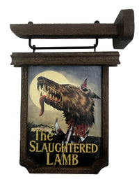 An American Werewolf In London - The Slaughtered Lamb Pub Sign Prop Replica