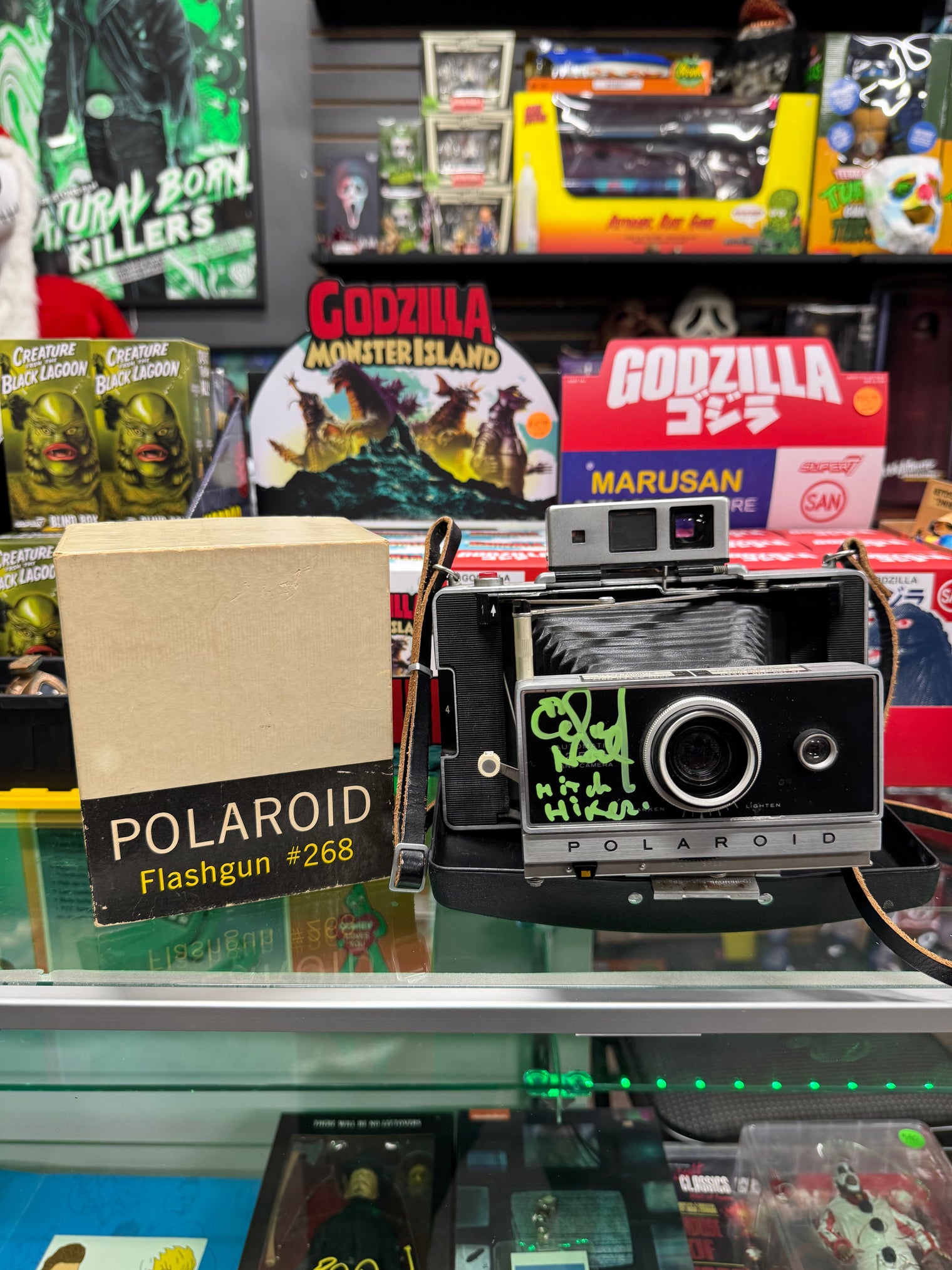 Vintage Polaroid Camera Signed by Edwin Neal