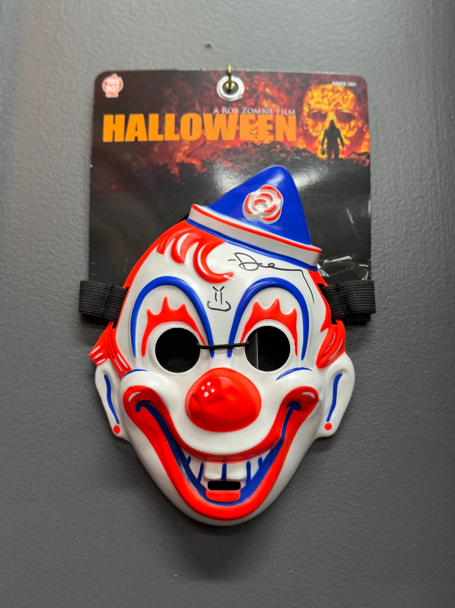 Rob Zombie's Halloween - Young Michael Myers Clown Mask (Small) Signed by Daeg Faerch