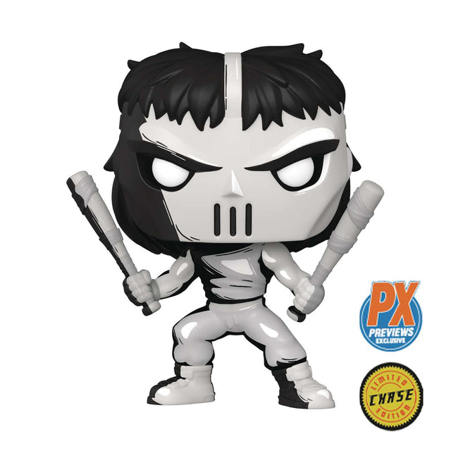 Funko Pop! Comics TMNT Casey Jones Vinyl Figure (B&W) Chase Edition - Previews Exclusive (PX)