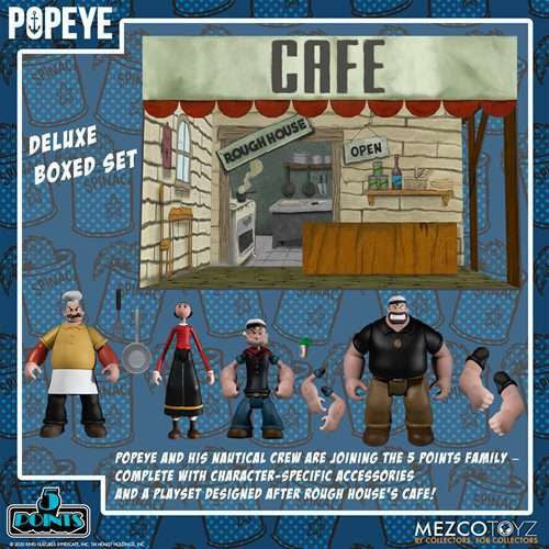 Mezco Toyz Popeye: Mezco Toyz - Five Points Deluxe Boxed Set