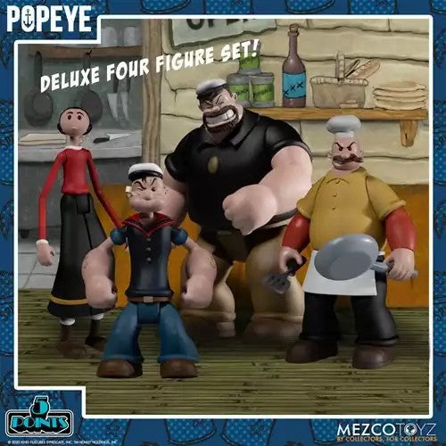 Mezco Toyz Popeye: Mezco Toyz - Five Points Deluxe Boxed Set