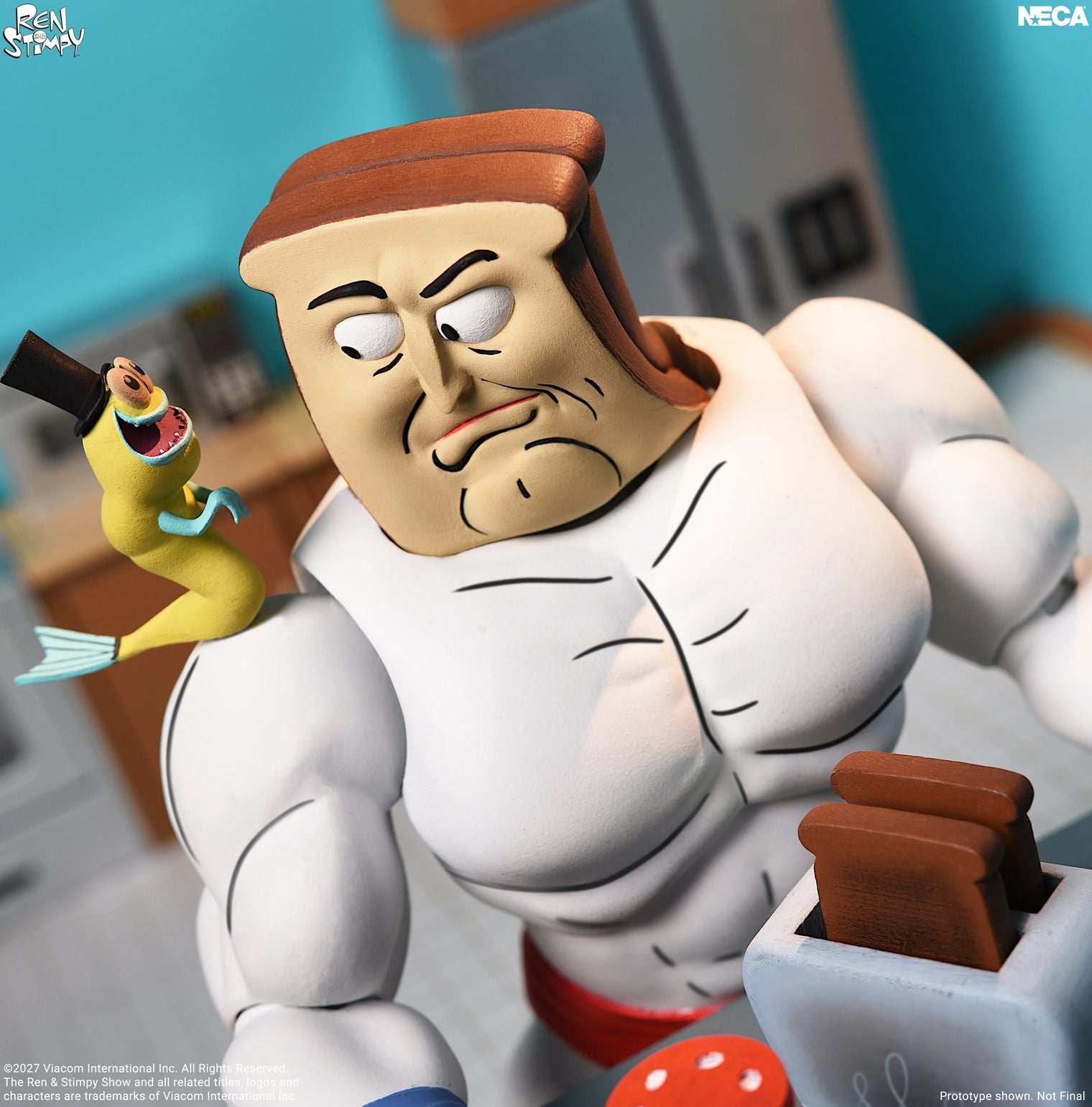 The Ren & Stimpy Show: Ultimate Powdered Toast Man - 7" Scale Figure (Pre-Order)