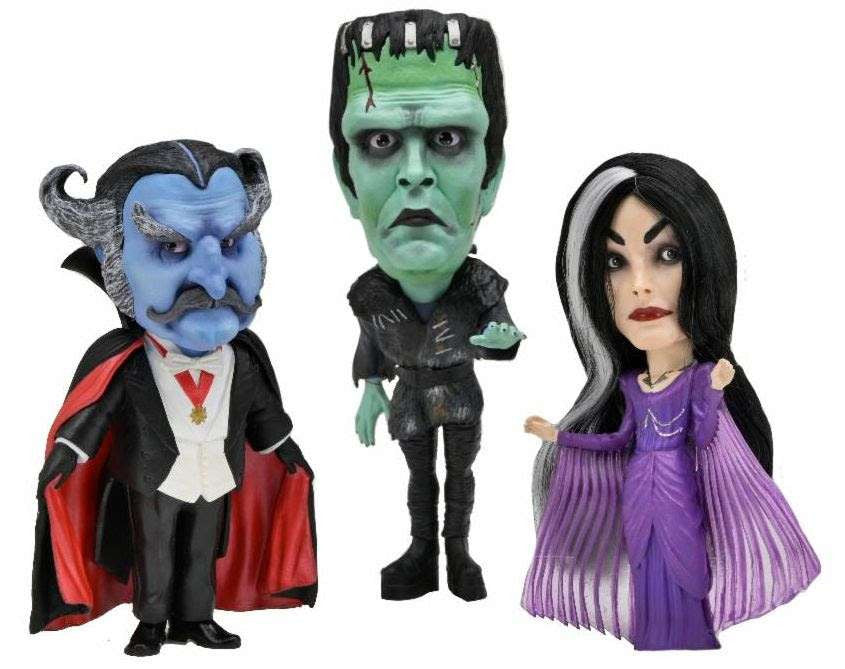 NECA Rob Zombie: The Munsters Little Big Heads 3-Pack - Stylized Figures