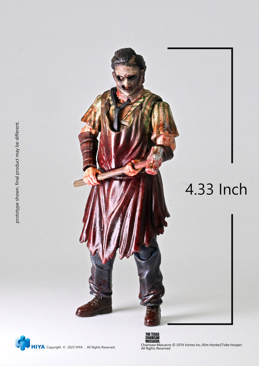 Hiya Leatherface (PX) Previews Exclusive Slaughter Version - 4" Action Figure